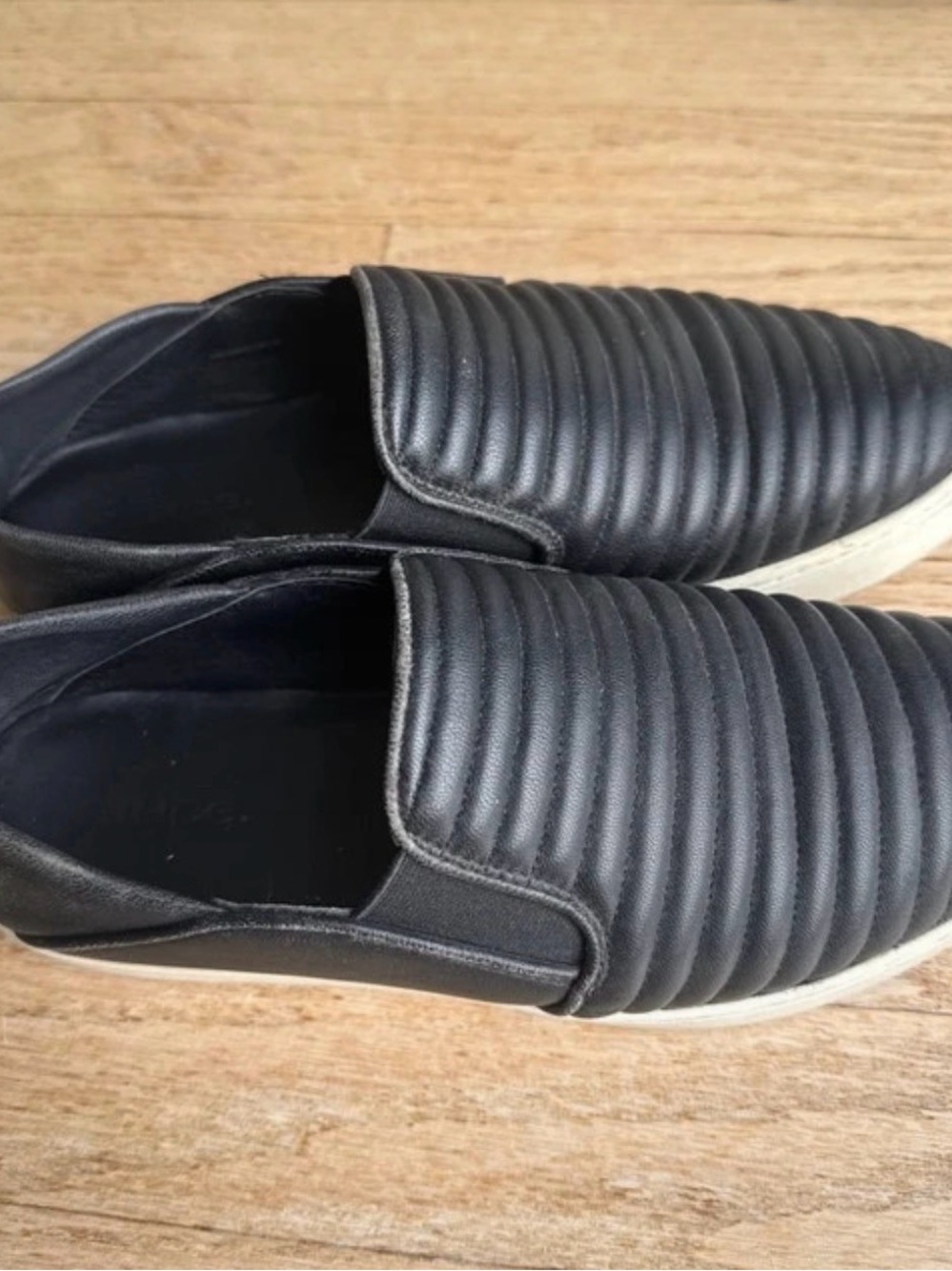 Vince Leather Slip-On Casual Shoes